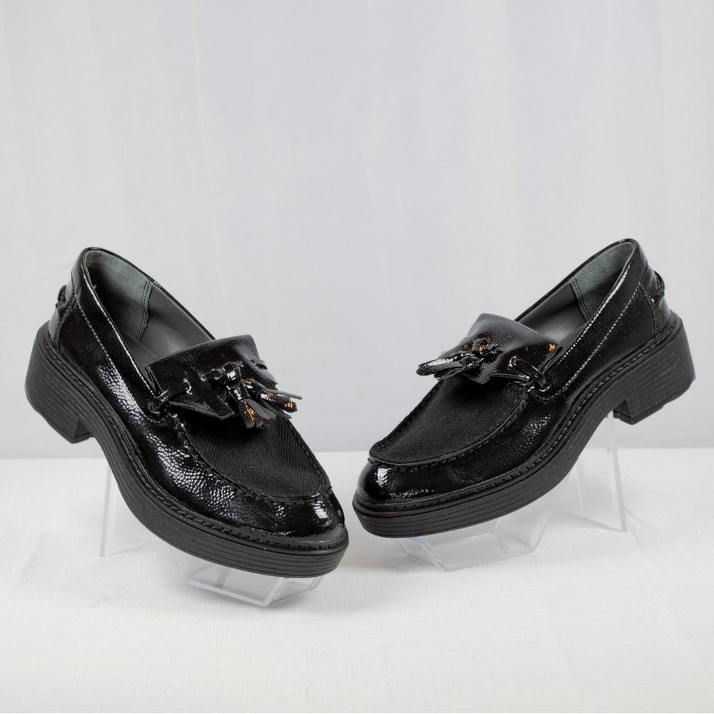 Franco Sarto Patent Platform Tassel Kili Loafer Women's Slip-On Shoes Sz 6.5 - Picture 5 of 9